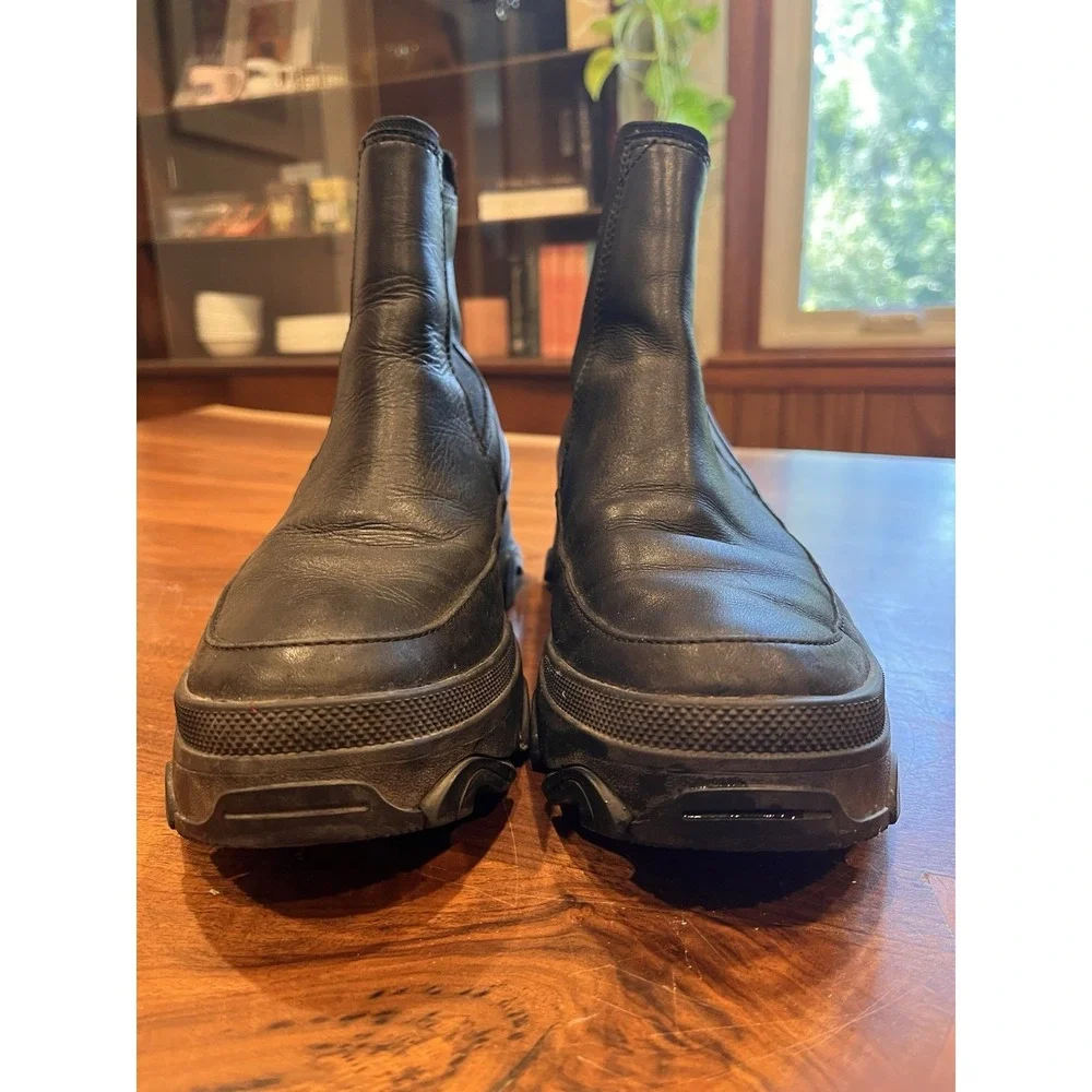 Sorel-Brex Chelsea Size 8.5 Women Waterproof Boots Black Leather NL4302-010